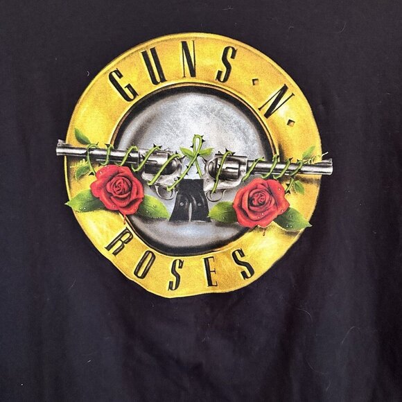Men's Guns N' Roses Branded Short Sleeve Graphic T-Shirt Tee Black SZ XL - Picture 2 of 8